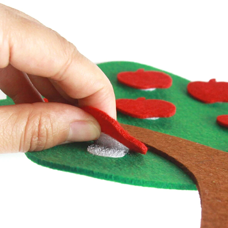 

Teaching Aids Apple Trees Math Toys Teaching Kindergarten manual Diy Weave cloth Early Learning Education Toys