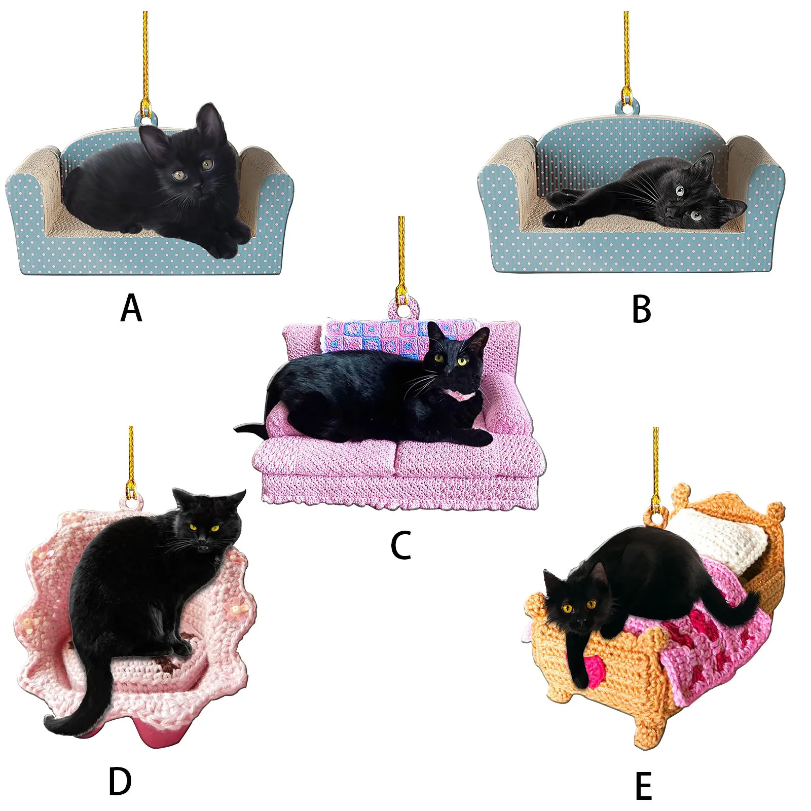 Рождественское украшение для дивана кота домашнего питомца персонализированный