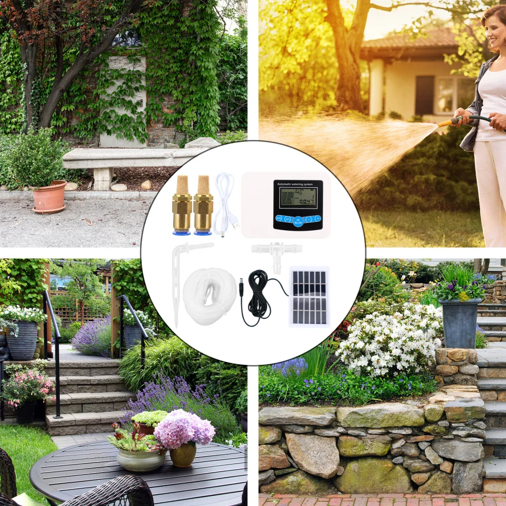 

1 Set Solar Watering Timer Automatic Watering Device Irrigation Controller