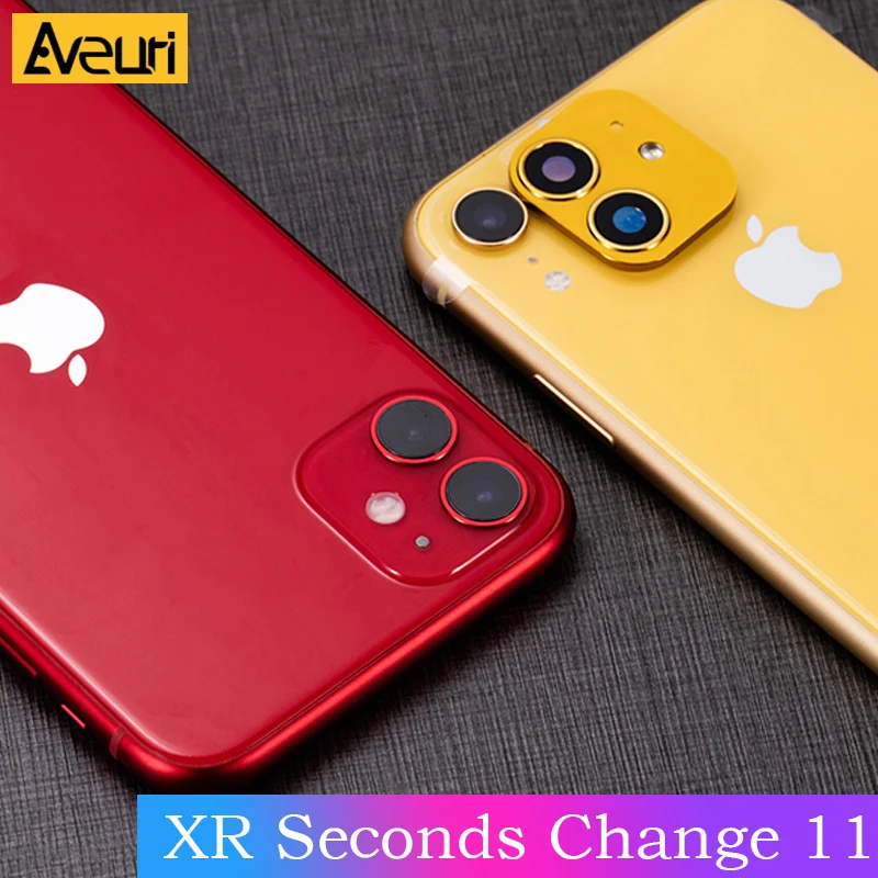 Для iPhone X XS XR секундная Замена 11 Pro наклейка на рассеиватель для iPhone 11 Pro MAX роскошный алюминиевый защитный чехол для камеры