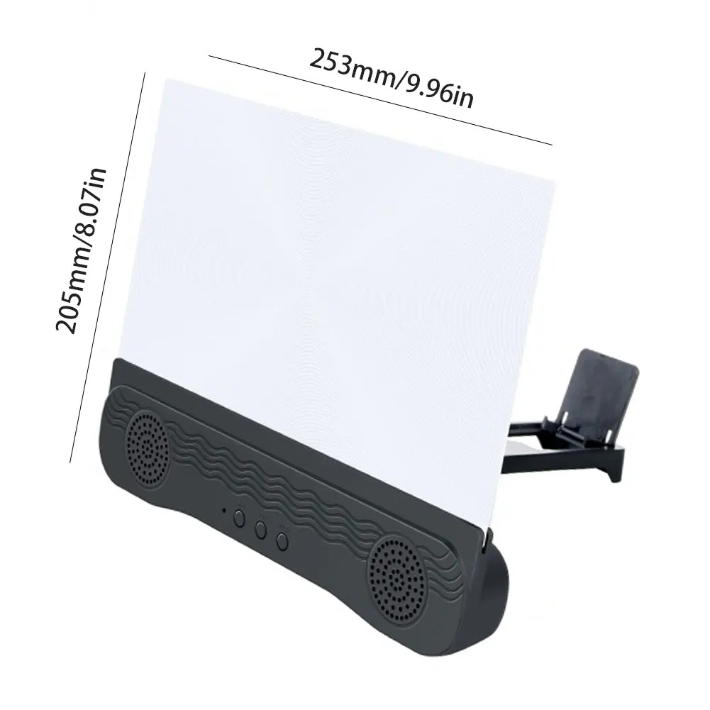 12" HD Enlarged Phone Screen Enlarger Projection Movie Video Magnifier Amplifier With Folding Stand Holder For All Smartphone
12" HD Enlarged Phone Screen Enlarger Projection Movie Video Magnifier Amplifier With Folding Stand Holder For All Smartphone