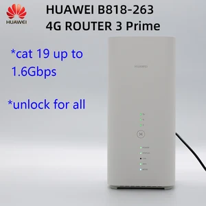 unlocked new huawei b818 4g router 3 prime lte cat19 router 4g lte huawei b818 263 pk b618s 22d b618s 65d b715s 23c free global shipping