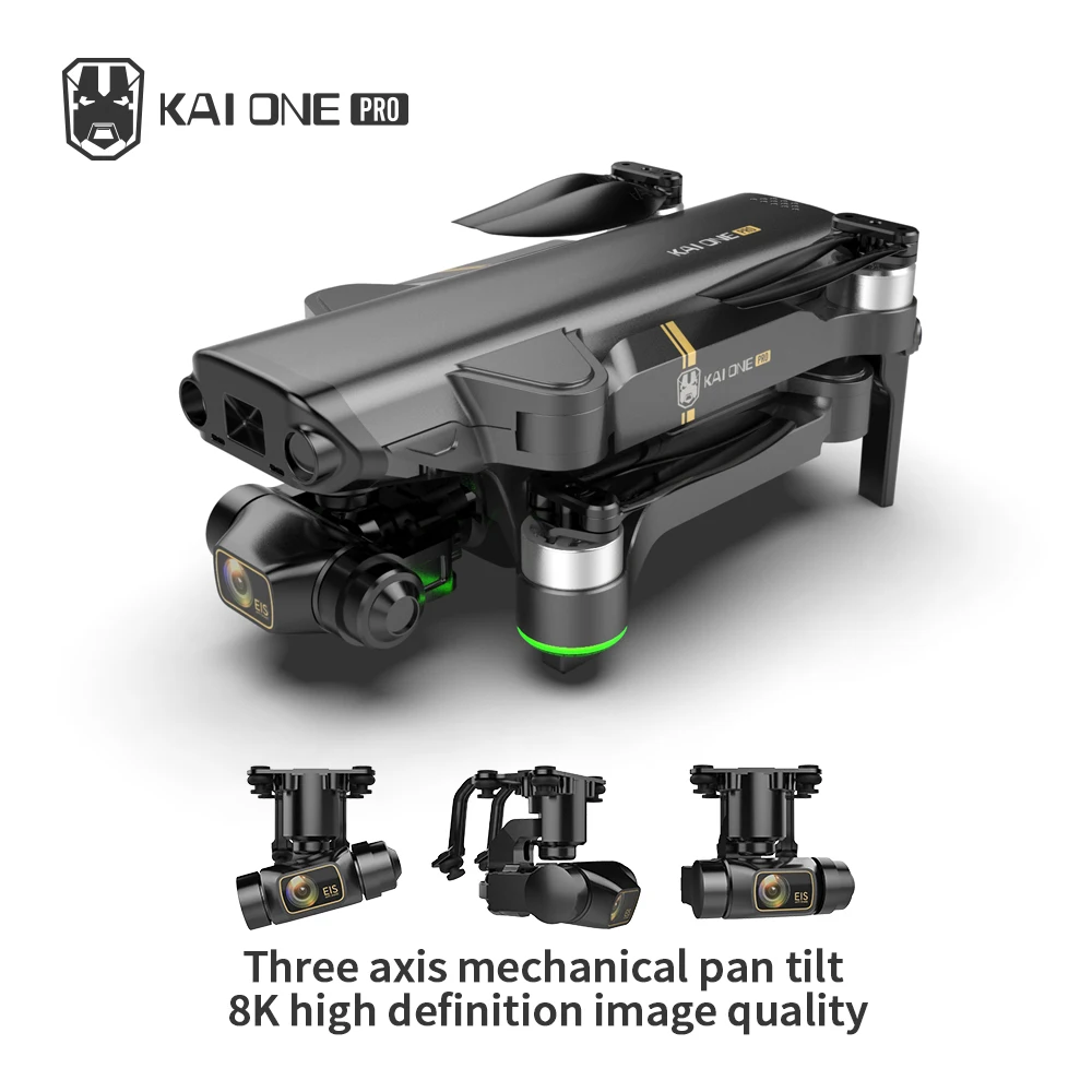 kai one pro камера дрон 8k hd 3 осевому гидр