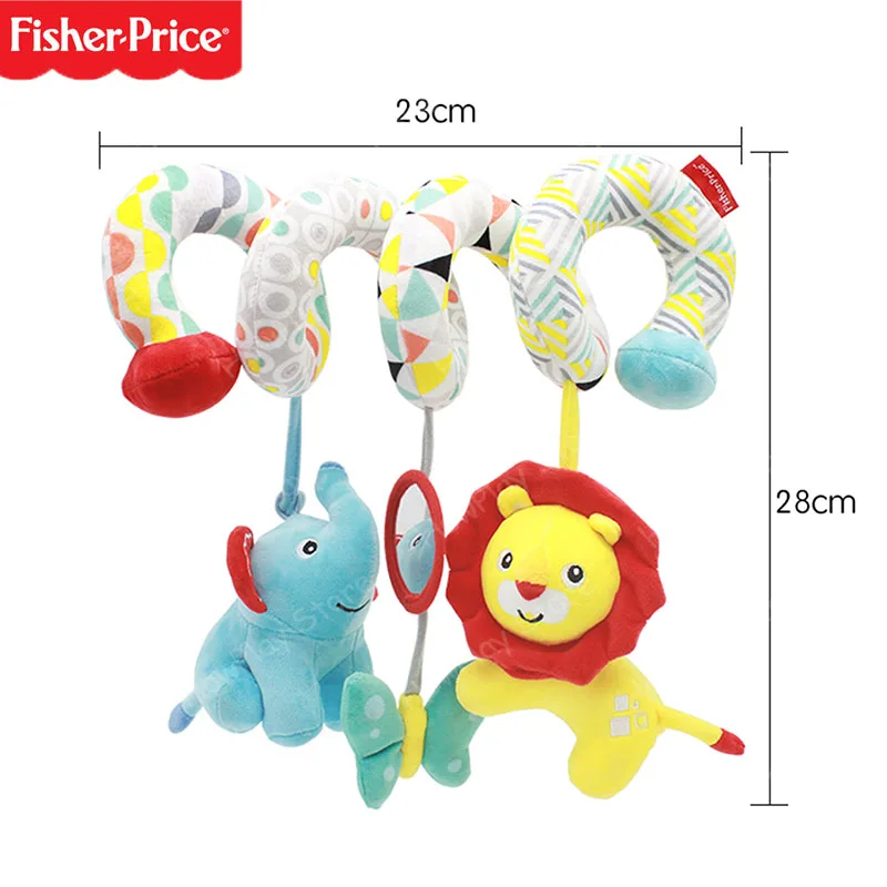 Fisher-Price детские игрушки на кроватку детские игрушки-погремушки комфортная кровать вокруг спирали плюшевые животные детская коляска подвесные игрушки для новорожденных