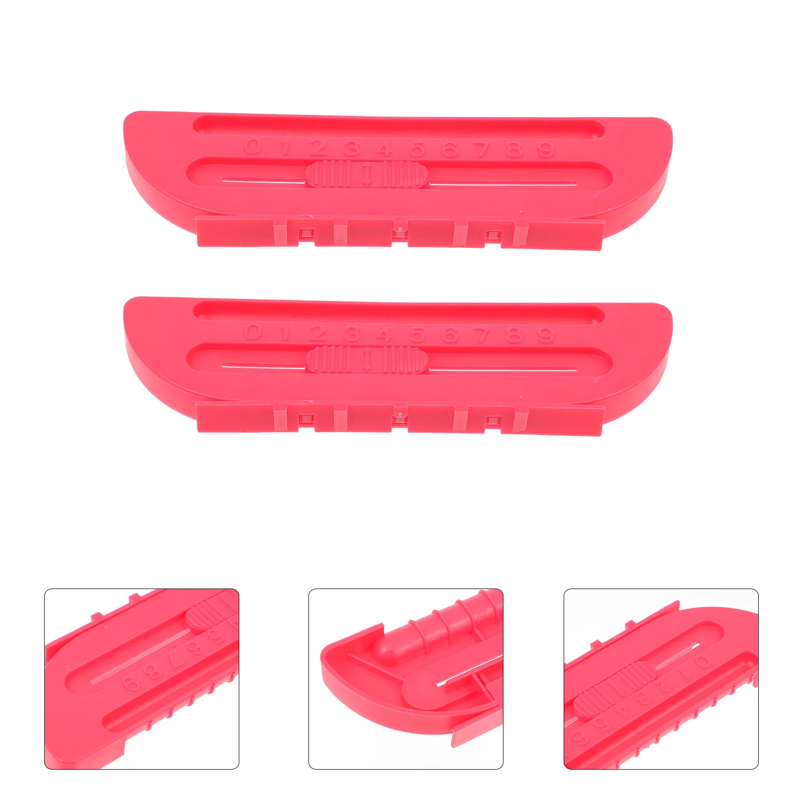 

2Pcs Versatile Score Keepers for Table Hockey Plastic Scorekeepers (Red)