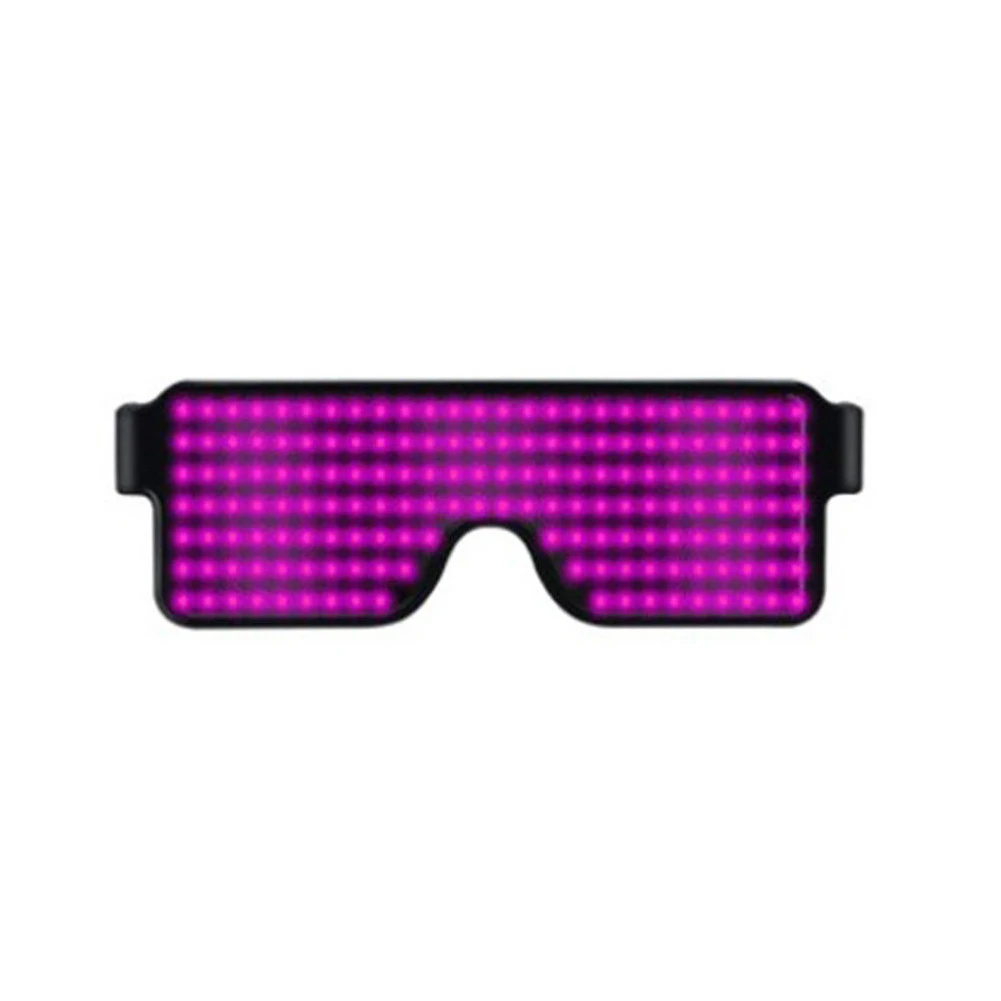 

Multi-Purpose Glow Sunglasses Glasses Flashing Eyewear Nightclub Party Display Screen Light Up Led