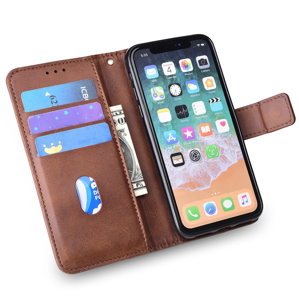 Для iPhone 11 Pro Max чехол Роскошный флип-кошелек кожаный для 6 6S 7 8 Plus X XR XS книги iPhone6 |