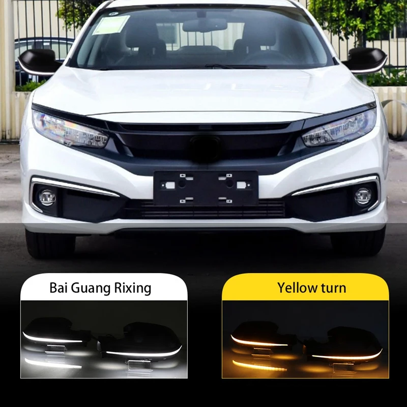 

Car Dynamic LED Side Mirror Sequential Turn Signal Light for Honda Civic 2016-2020
