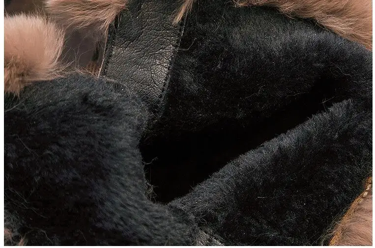 

Quality new Woman Boots Genuine Leather Round Toe Ankle Boots Thick Heel Platform wedge Shoes Woman Female Boots 2019 Winter