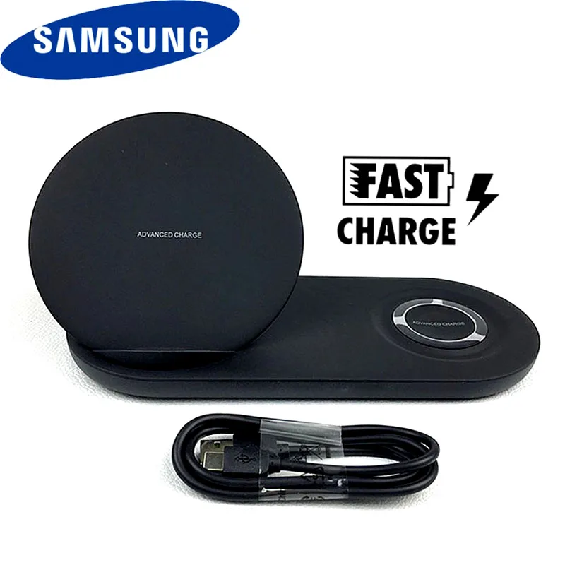 Быстрое беспроводное зарядное устройство Samsung оригинальный двойной зарядный