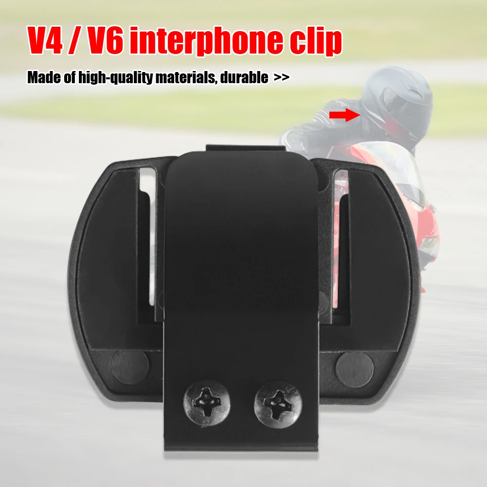 

Helmet Headset Clip Motorcycle Fixed Clip Bluetooth-compatible Intercom Bracket for V4 V6 Motorcycle Accessories