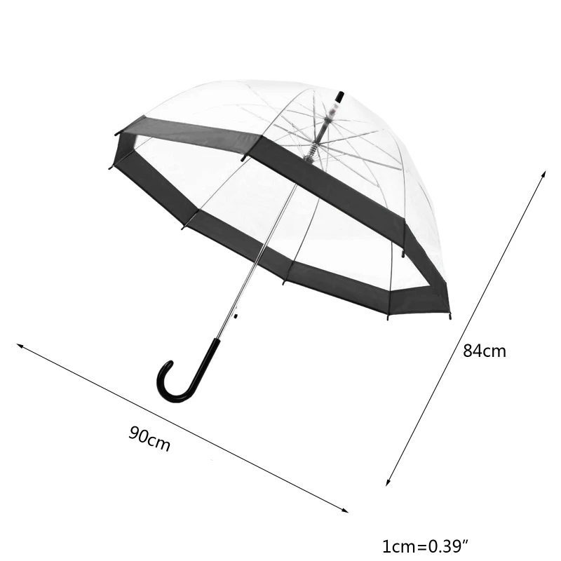 

Transparent Umbrella Creative Rain Sunny Women Girls Ladies Novelty Items Long Handle Umbrellas Rainproof Unbrellas