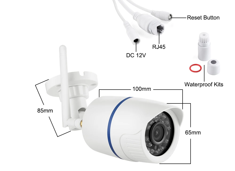 Беспроводная ip-камера USAFEQLO HD 1080P Wi-Fi P2P 1080P видеонаблюдения с Micro SD/TF слотом для карт iCsee аудио запись