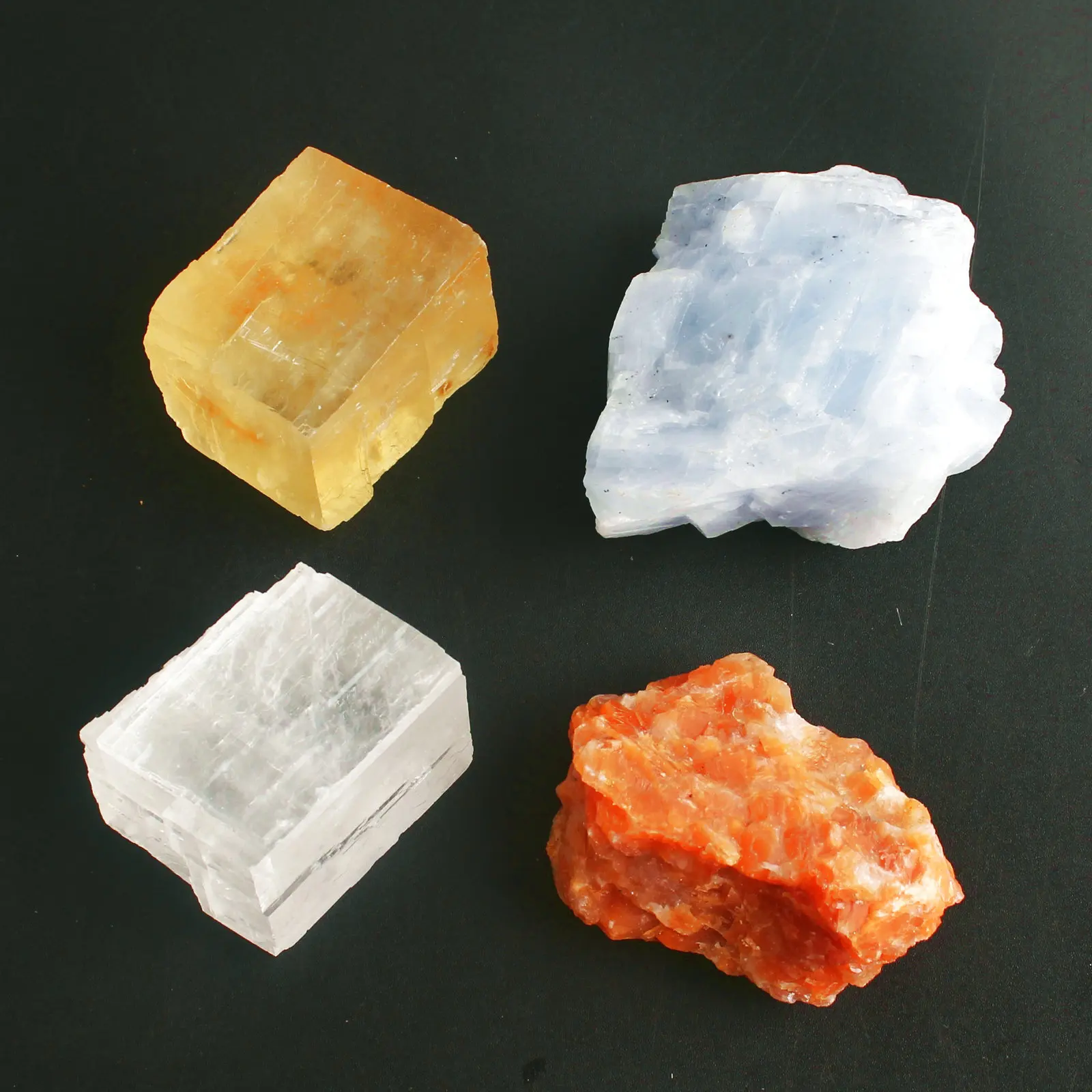 Натуральный кристалл белый или оранжевый синий кальцит Rockstone Reiki лечебный