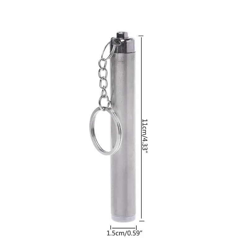 

100 Lumens AAA Battery Powered Stainless Steel Mini Pen Light LED Flashlight