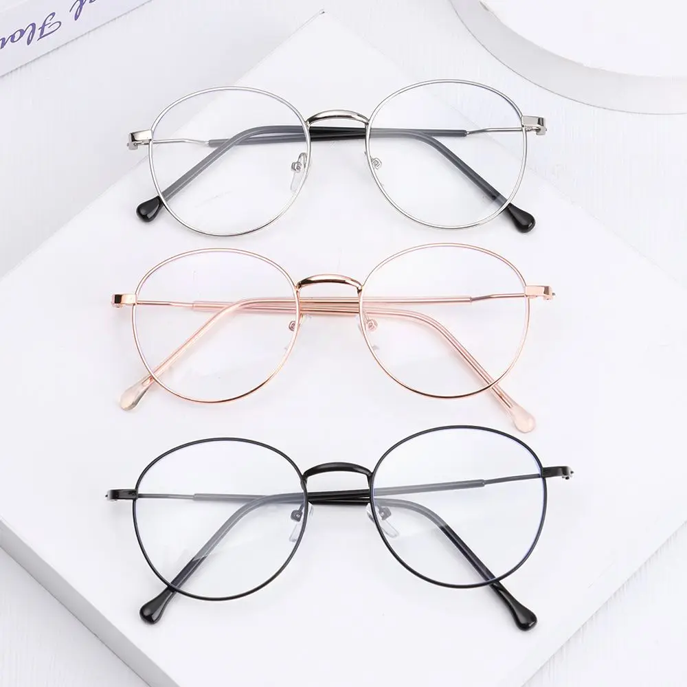 

Unisex Classic Metal Eyeglasses Myopia Glasses Computer Goggles Anti-UV Blue Rays Glasses Optical Glasses