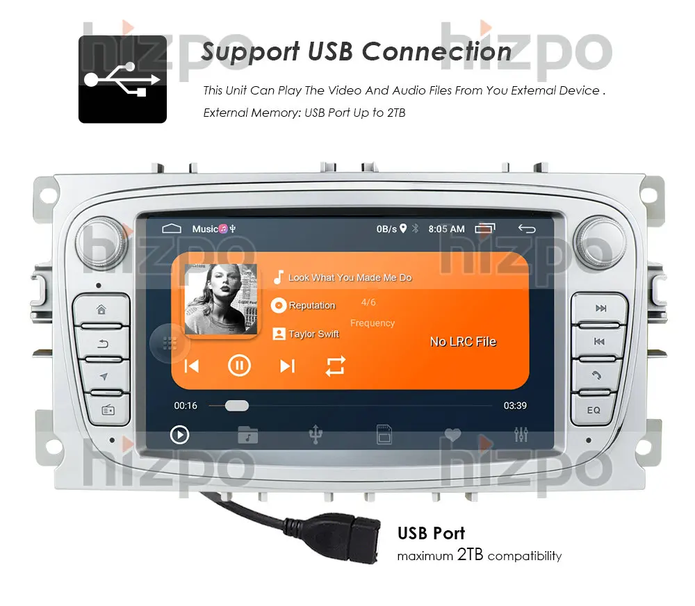 7inch 2din android car radio gps for ford focus s max mondeo c max galaxy 2007 2012 car stereo multimedia player video usb wifi free global shipping
