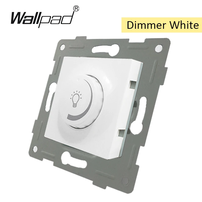 Dimmer Switch DIY ЕС функциональный ключ для модуля белый кнопочный переключатель и розетка с когтями монтажный Wallpad L6 серии - Цвет: Dimmer Switch