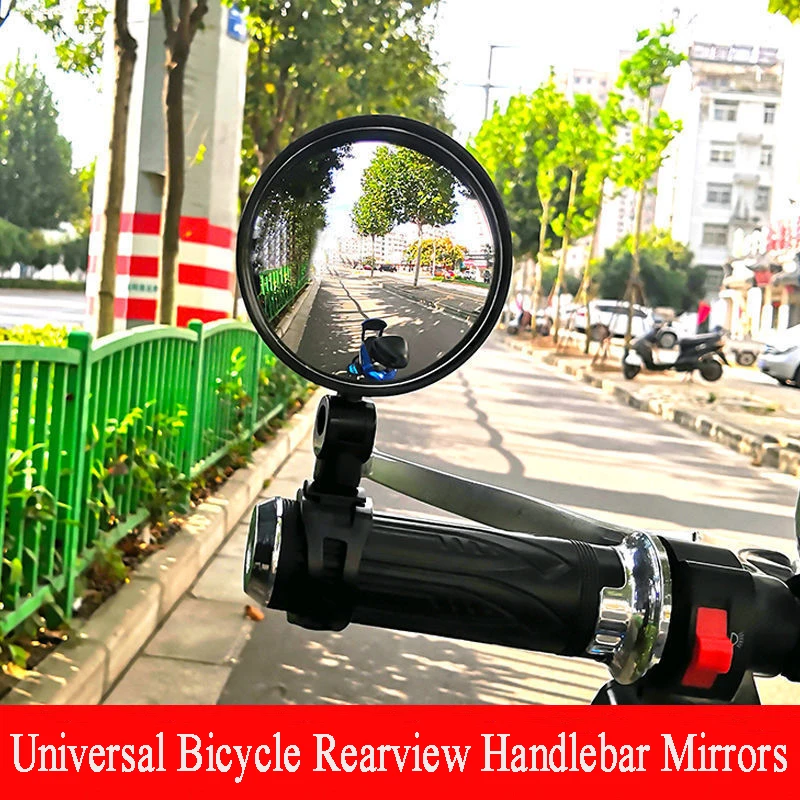 

Universal Bicycle Rearview Handlebar Mirrors Cycling Rear View Mirror Adjustable MTB Road Bike Adjustable Handle Rearview Mirror