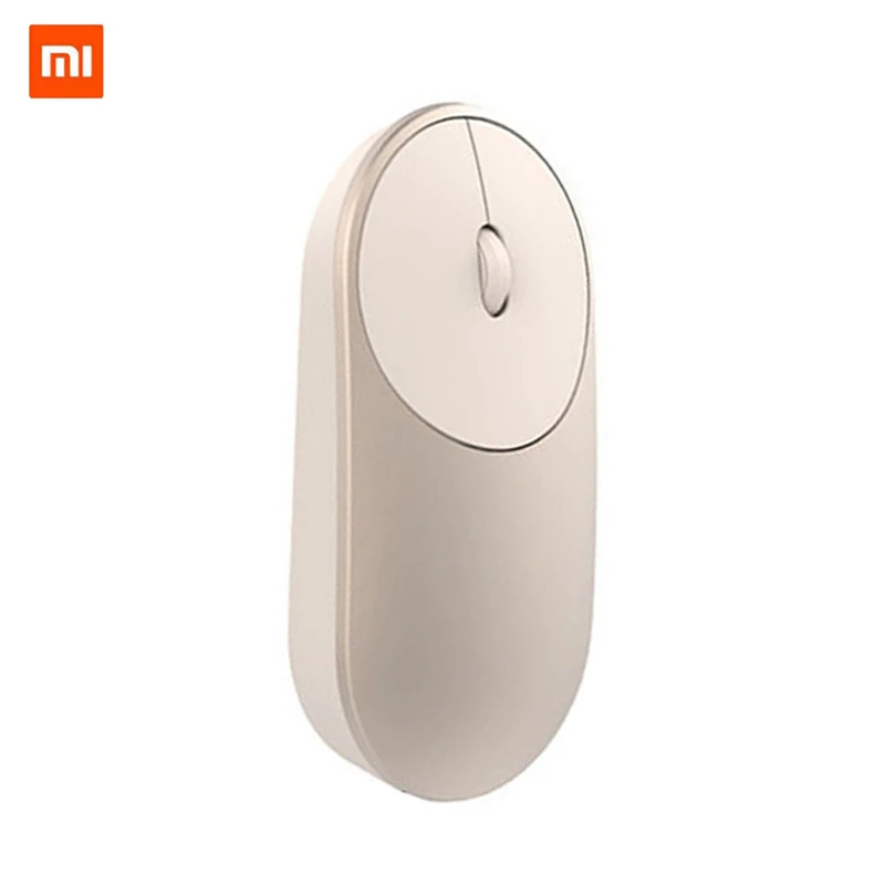 Gold Оригинальная Xiaomi mi, беспроводная мышь, портативные игровые мыши 2,4 ГГц, WiFi, Bluetooth, 4,0, управление, подключение Alu mi nium, Сплав ABS - Цвет: Gold
