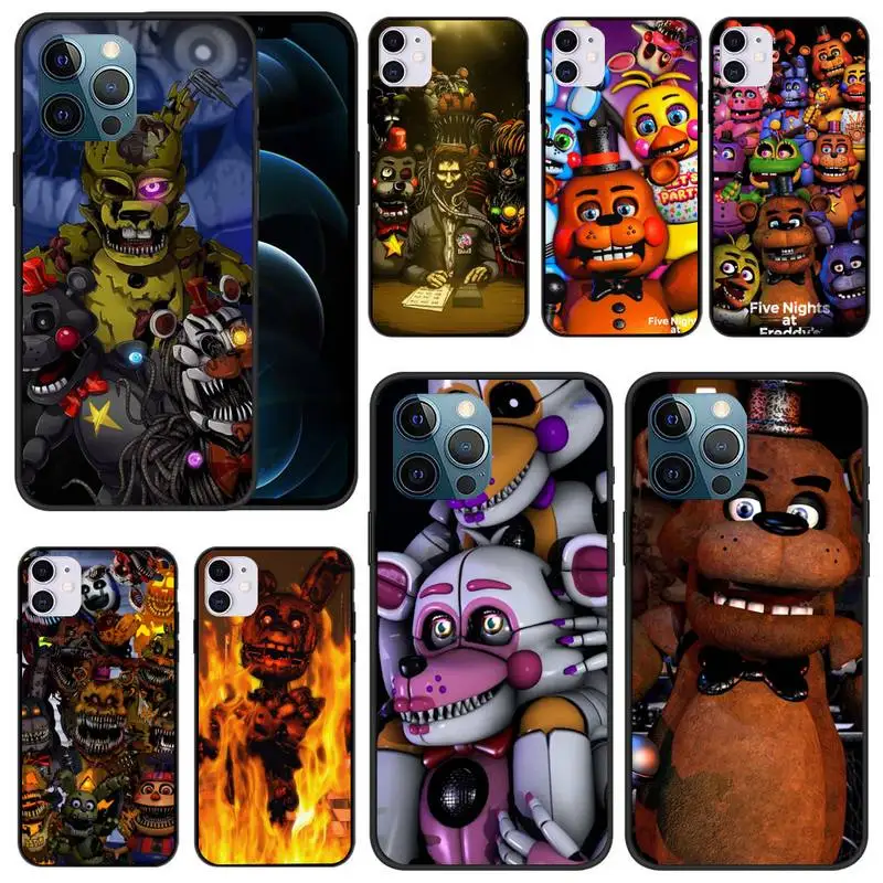 

TOPLBPCS Fnaf Animatronics Phone Case for iphone 12 13 Mini SE 2020 6 6S Plus 7 8 Plus X XR XS 11 Pro Max Fundas Coque cover