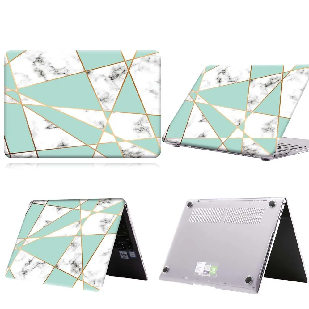 

Green Triangle On Marble Pattern Laptop Case For MateBook 13/13 AMD Ryzen/14/D14/D15/X 2020/X Pro/Pro 16.1/Honor MagicBook 14/15