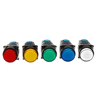1no1nc 12v 24v 220v momentary illuminuted maintain push button switches 16mm latching push button lam with light la16 led