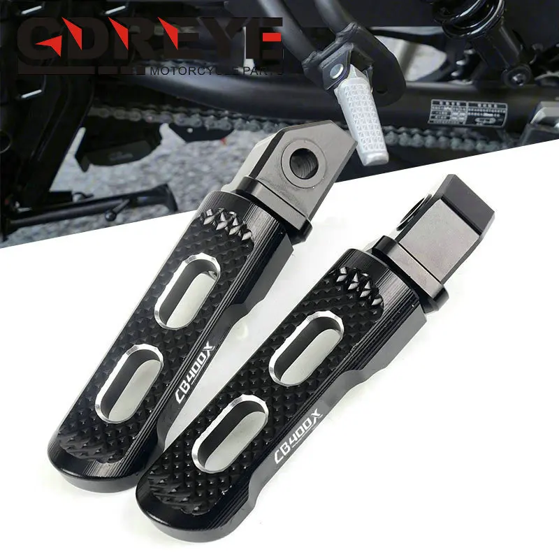 

For Honda CB400F CB400X CB500F CB500X Motorcycle Accessories CNC Aluminium Rear Passenger Foot Pegs Pedals