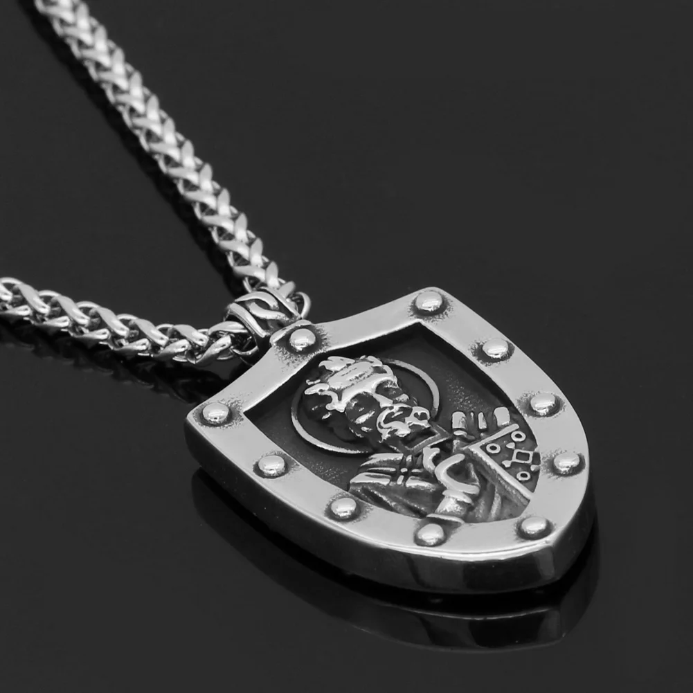 Ожерелье с подвеской в виде амулета из нержавеющей стали | Украшения и аксессуары