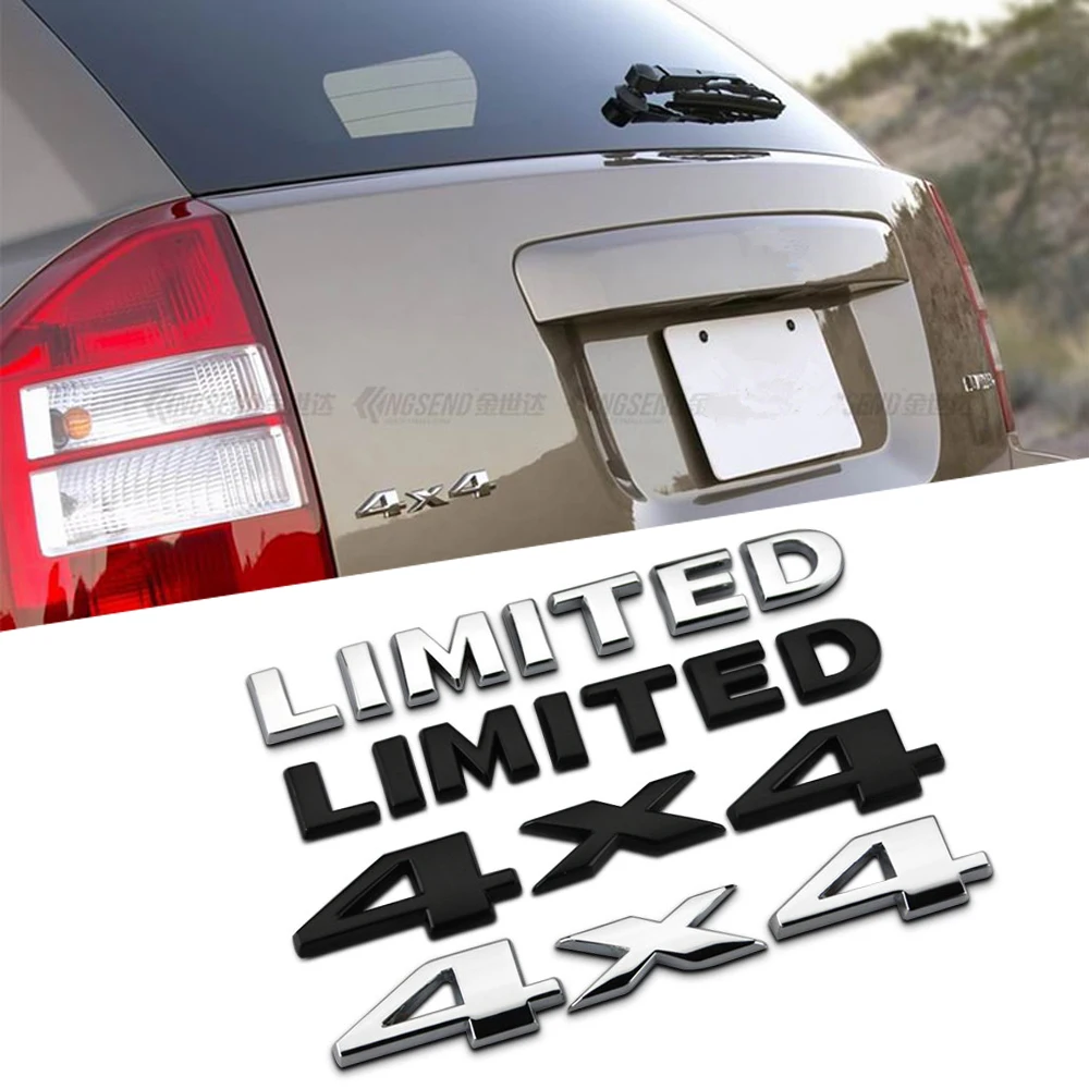 Металлические автомобильные наклейки FLYJ С четырехколесным приводом для JEEP 4X4
