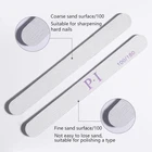 5 типов призматической губки для дизайна ногтей, двусторонняя половинчатая полированная Полировка Ногтей, шлифовальная лента, пилка, шлифовальный блок, серый инструмент для ногтей