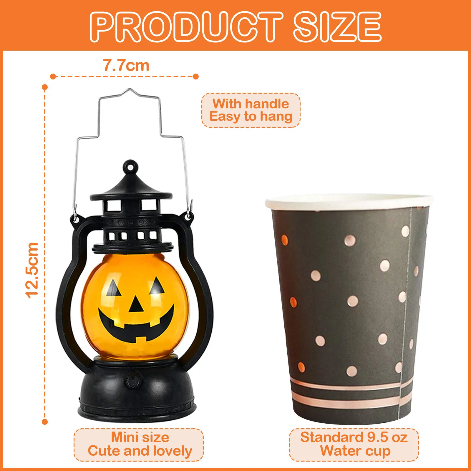Halloween Pumpkin LED Lights Portable Pony Lantern Oil Lamp for Home Bar Outdoor Hanging Decor Horror Props Gifts | Игрушки и хобби