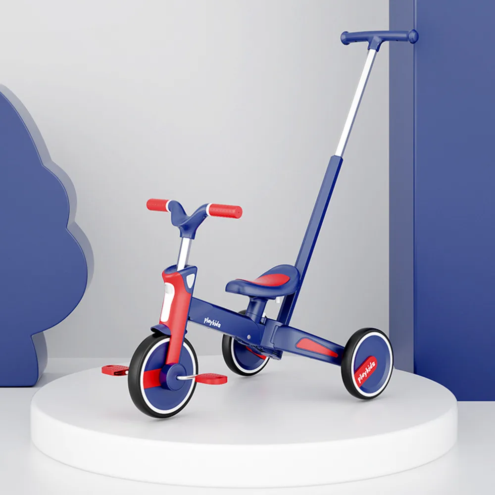 

Children's Tricycle 4 in 1 Baby Scooter Trolley Kids Pedal Trike Two Wheel Balance Bike 1-6 Years Ride on Car 3 Wheels