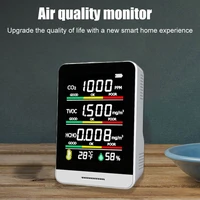 carbon dioxide detector portable intelligent co2 hcho tvoc detector air quality monitor temperature humidity sensor