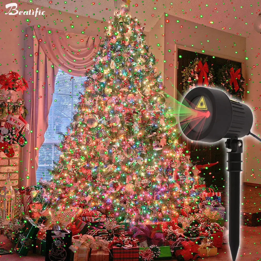 Водонепроницаемый Рождественский уличный светильник новогодний декор Звездные