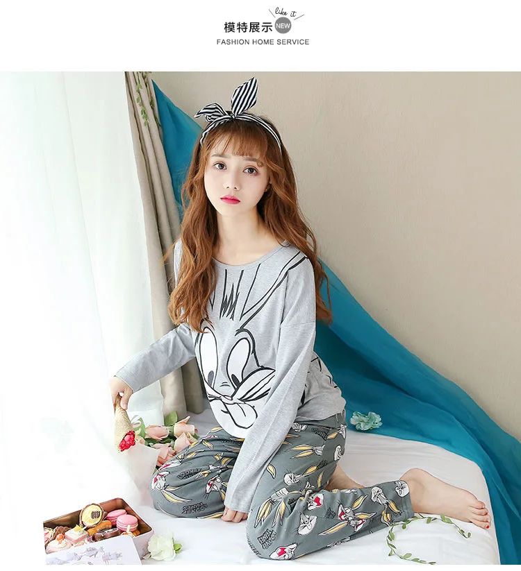 2019 комплект из двух предметов для отдыха зимняя Пижама домашняя одежда с принтом