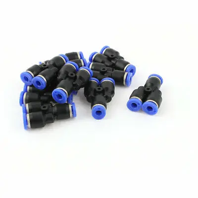 

10pcs 3 Way Y Shape Push In Pneumatic Quick Release 4mm Tube Fittings Connector