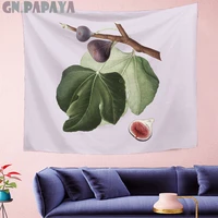 fresh style friuts wall hanging painting fig tapestries kids room light purple cute wall tapestry hanging home decor gn papaya