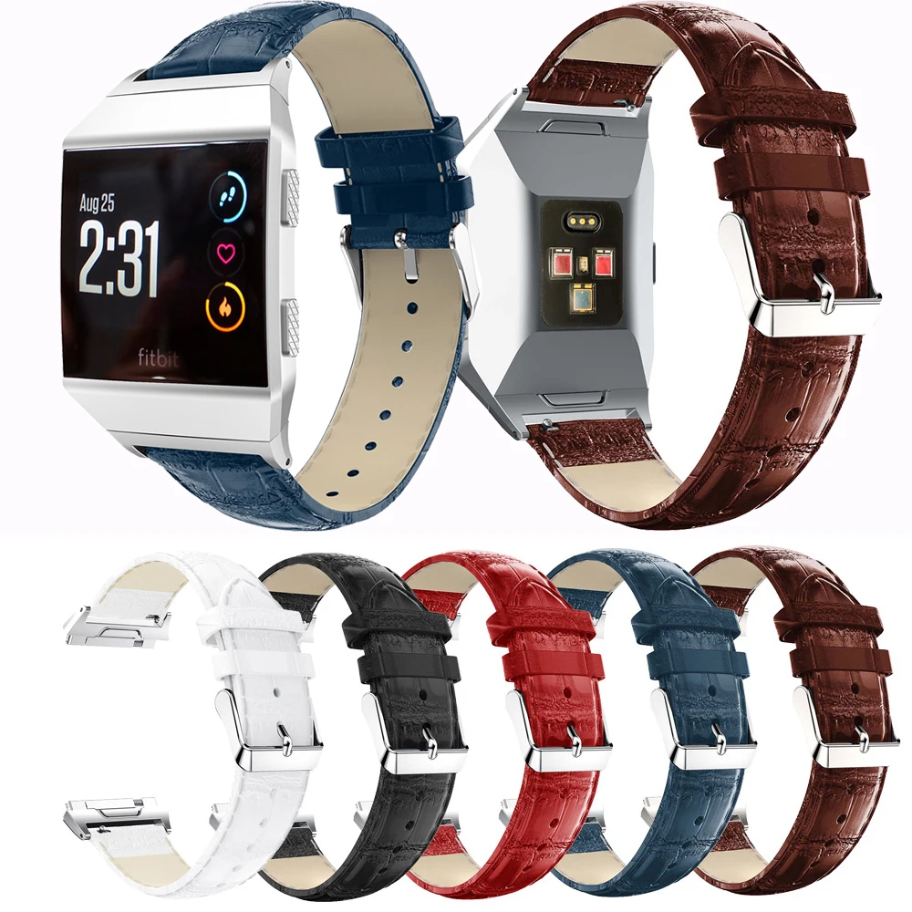 

For Fitbit Ionic Leather Band Replacemen Leather Band Bracelet Watchband Strap for fitbit ionic Sport watch Watchbands wristband