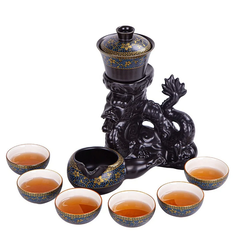 Best Seller Afternoon Traditional Tea Set Ceramic Luxury Chinese Tea Pot Cup Set Teaware Porcelain Vintage Tea Set Ceremony Fincan Home DE50