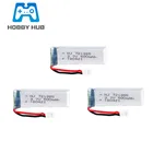 3,7 В, 500 мАч, 721855 литий-полимерный аккумулятор для радиоуправляемого вертолета Wltoys V930 V977 V988, E50, T37, H37H07, запасные части