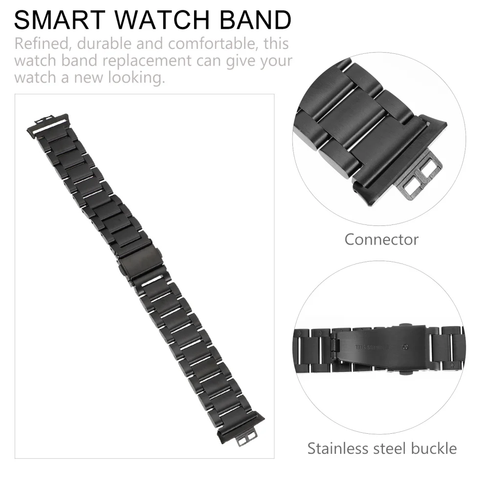 

1 Set Steel Strap Replacement Strap Compatible with Huawei Watch Fit