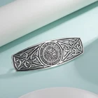 Женская заколка для волос Skyrim, Винтажная заколка-амулет с компасом викингов, кельтиком, нордические руны