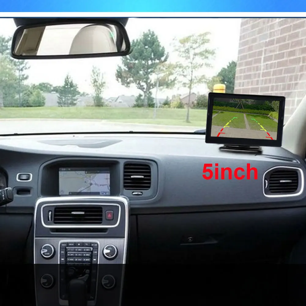 

2021 New 5 Inch AHD Car monitor TFT LCD Car Rear View Monitor Parking Rearview System for Backup Camera 1080P 1280*720P