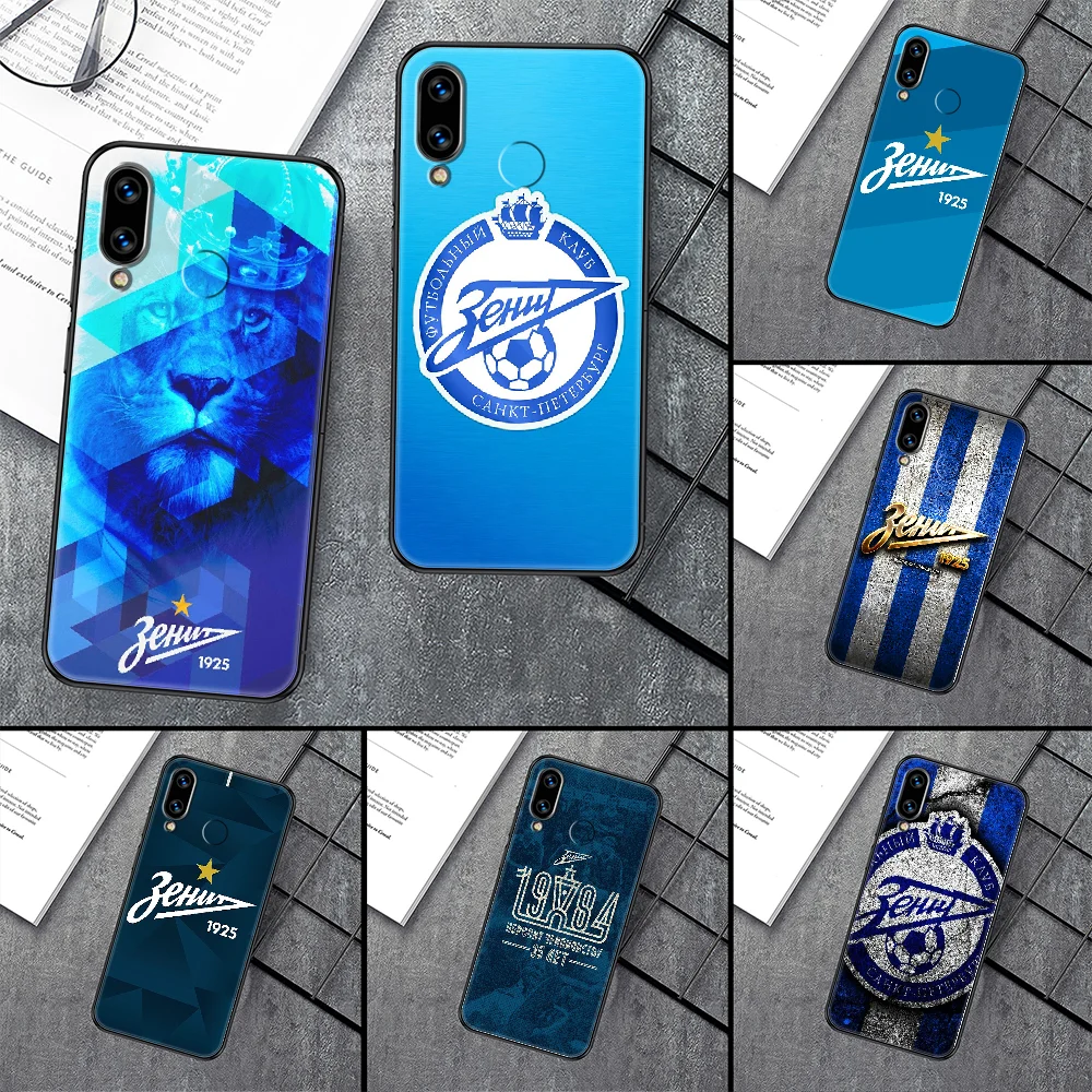 Чехол для телефона с ФК Футбол Zenites Huawei Honor 6 7 8 9 10 10i 20 A C X Lite Pro Play черный 3D prime