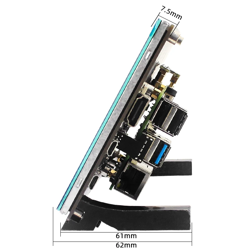 Raspberry Pi 4 Model B 7 Inch IPS LCD 1024x600 Touch Screen Adjustable Backlight Display + Bracket for 4B/3B+/3B/PC |
