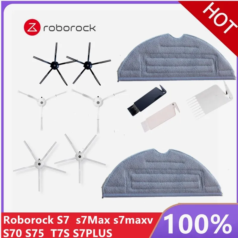 

Original Roborock accessories S7 largest S7 S7MAX S7MAXV S70 S75 largest argest , Side brush , Mop , Vibration mop parts