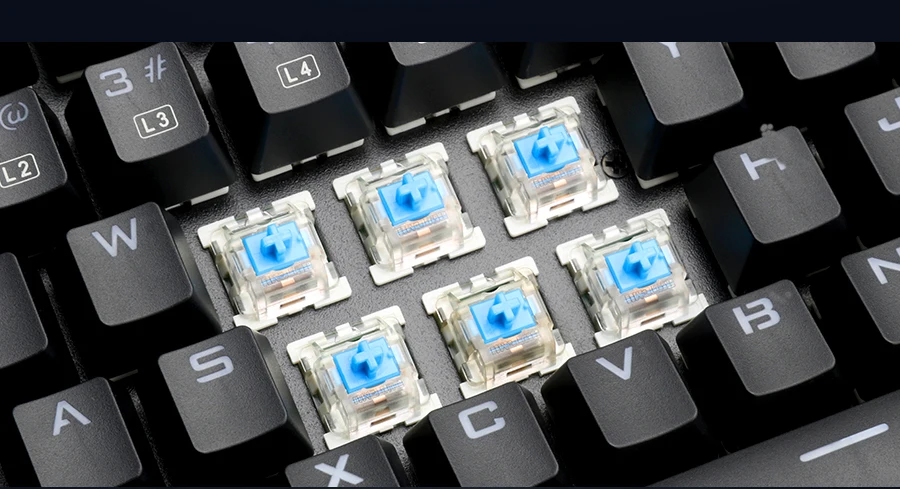 Redragon K565 Радужная USB Механическая игровая клавиатура алюминиевый синий переключатель эргономичная светодиодная подсветка 104 клавиш Проводная компьютерная игра