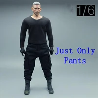 for sale 16th model black trendy color punisher pants trousers for mostly at027 12 inch doll action accessories in stock