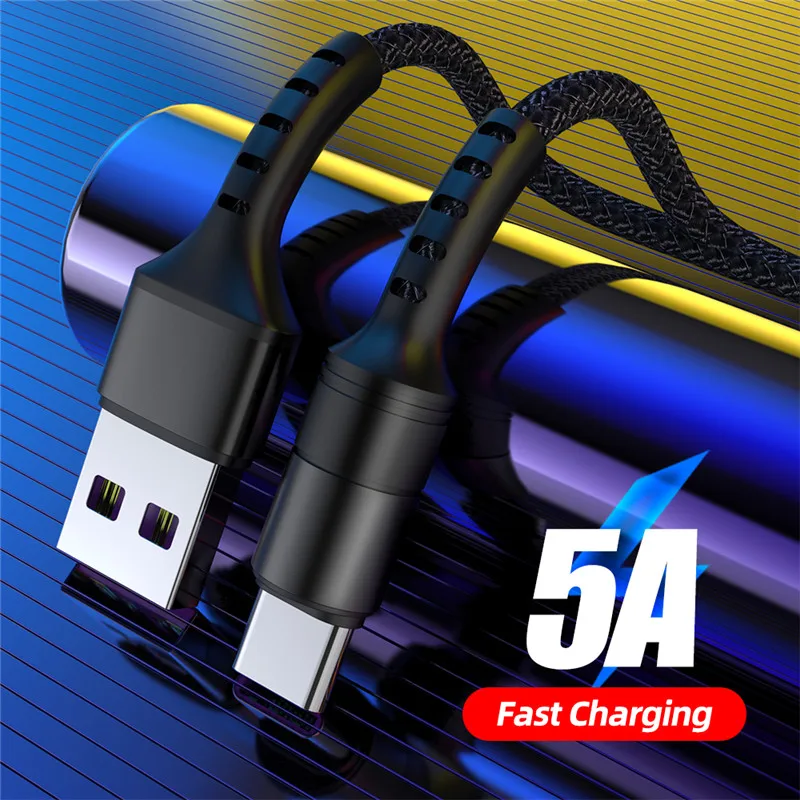 5A USB Type C кабель для зарядки Supercharge зарядного устройства Huawei Mate 20 P30 P20 Pro Быстрая